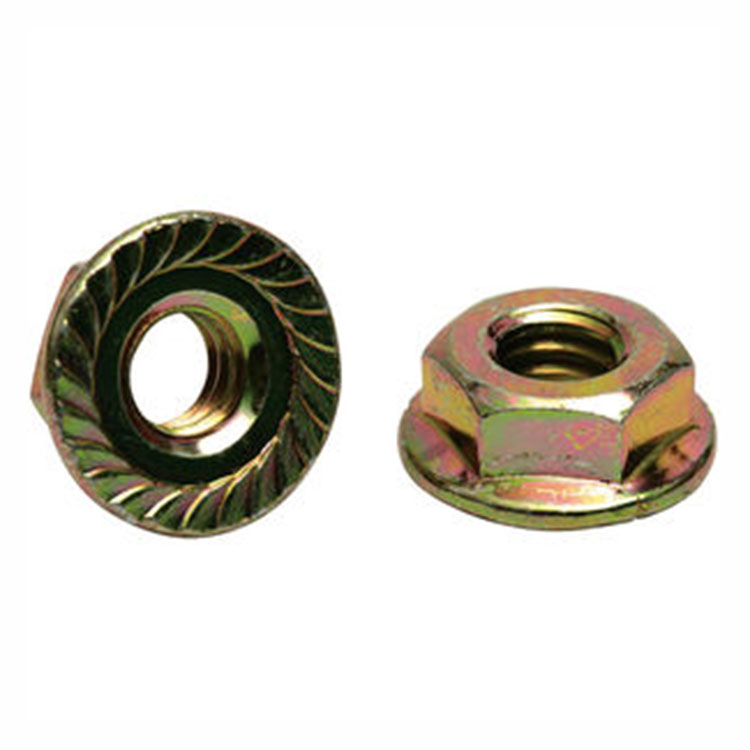 What are the advantages of hex serrated flange nuts over traditional nuts?